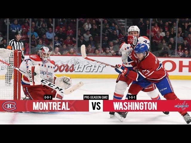 Montreal Canadiens vs Washington Capitals - Pre Season Game 2 - All Goals (24/09/15)