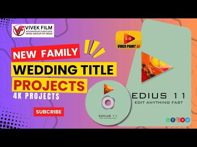 NEW  WEDDING TITEL | #edius11  Project | Cinematic Wedding TITEL Project | #8840747874  #2024