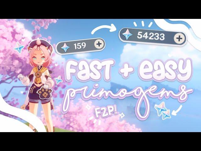 How to Farm Primogems FAST!! *F2P Secret Method* | Genshin Impact Tips