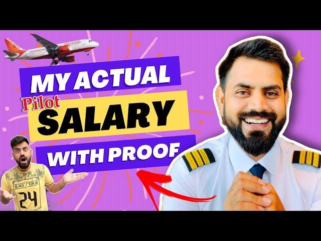 My Actual SALARY Slip | Pilot Salary with Proof | Varun Rawat | POB