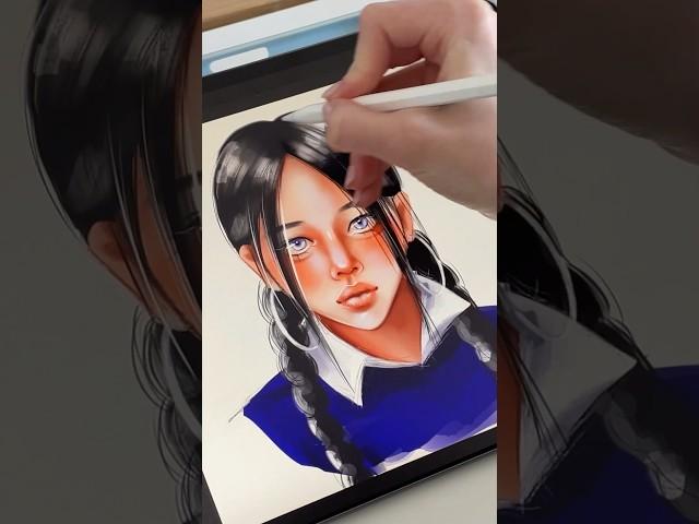 ipad drawing  #asmr #ipadpro #drawing #procreate #asmrsleep #drawingtutorial #portrait