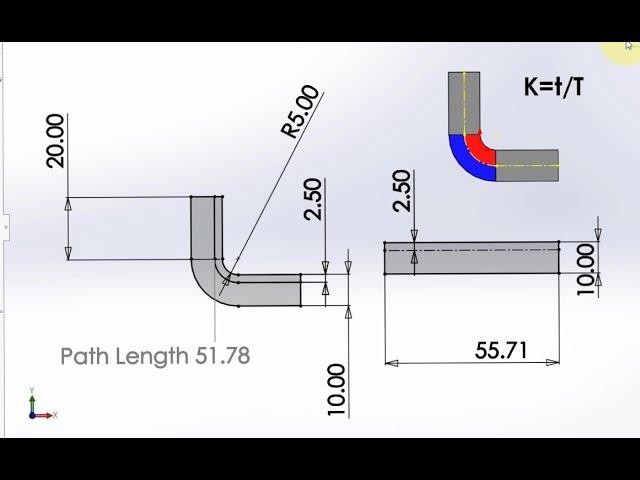 Sheet Metal K Factor (What is it and How to Measure it) Solidworks