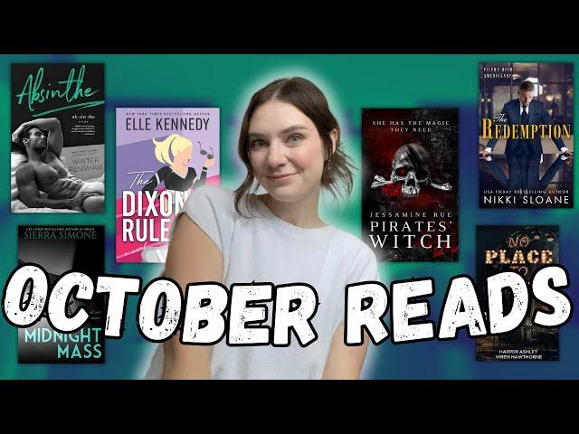 October Wrap up  // hockey, forbidden, & hot pirates // the romance books I read in October