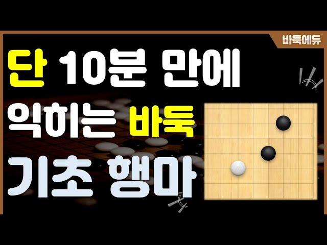 [바둑 입문 #3] 단 10분 만에 바둑 기초행마 익히기!