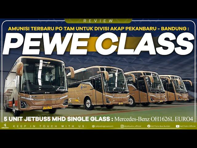 5 Unit Jetbus5 MHD Single Glass Terbaru di PO TAM untuk AKAP Pekanbaru - Bandung. Apa saja beda nya?