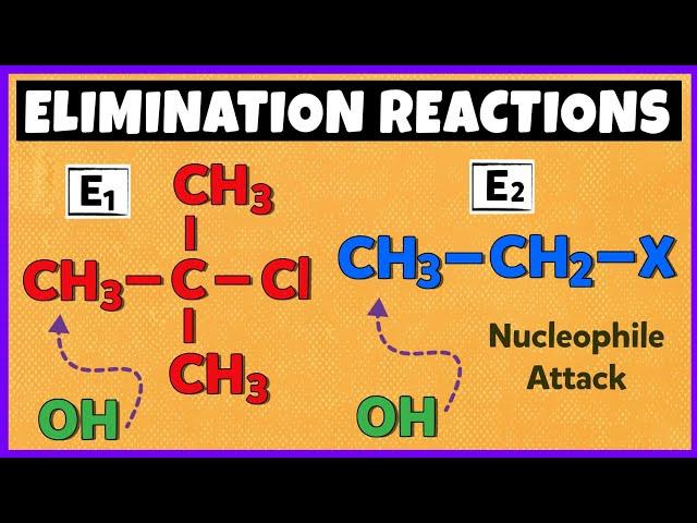 E1 and E2 Elimintaion Reactions | Mechanism