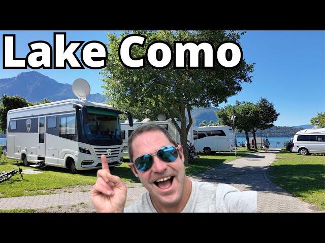 Stunning Lake Como Camping on our EPIC Euro Campervan Trip - Part 3