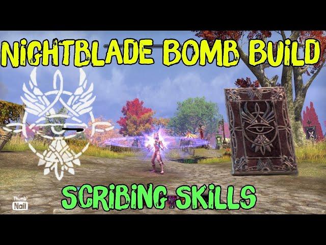 ESO NEW Nightblade Bomber Build 2024 with Scribing Skills