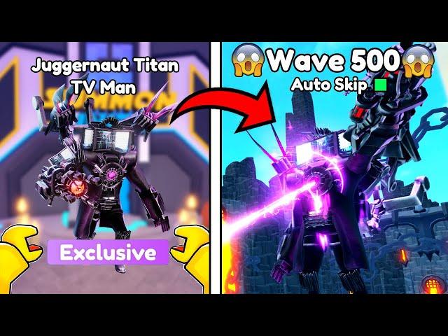 NEW OVERPOWERED Juggernaut Titan TV Man(TOILET TOWER DEFENSE)