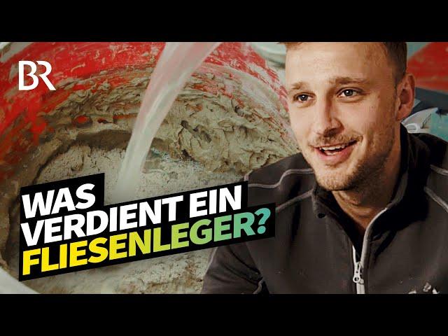 Handwerker von Beruf: So viel verdient ein Fliesenleger I Lohnt sich das? | BR