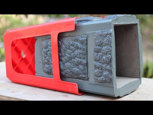 Casting cement pot from Plastic Chair - casting project