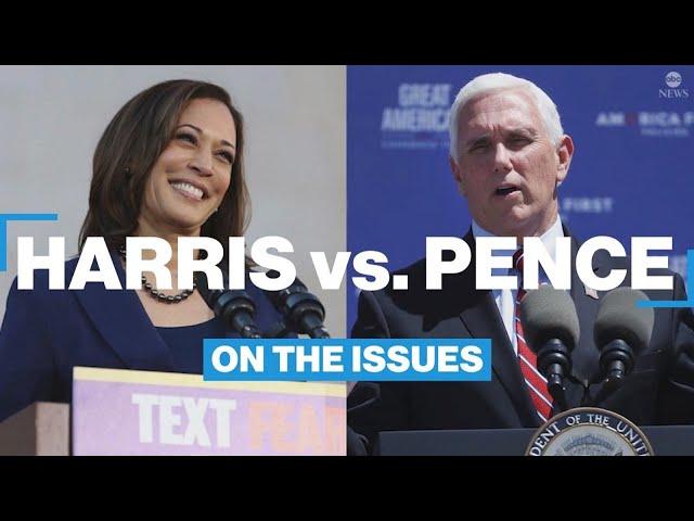 Harris vs. Pence on the issues