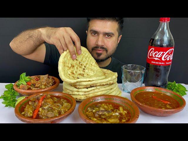 ASMR, Mutton Siri+Mutton Paya+Mutton Nulli+Tandoori Naan+Green Chilli || Real Mukbang(No Talking)