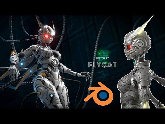 Blender 4.2 Modeling - TERA-BUG - 3D ROBOT Design - FlyCat