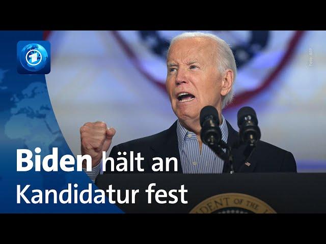 US-Präsident Biden hält an Kandidatur fest