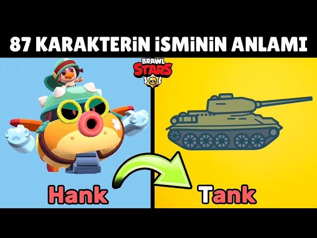 BRAWL STARS'daki TÜM KARAKTER İSİMLERİNİN ANLAMI