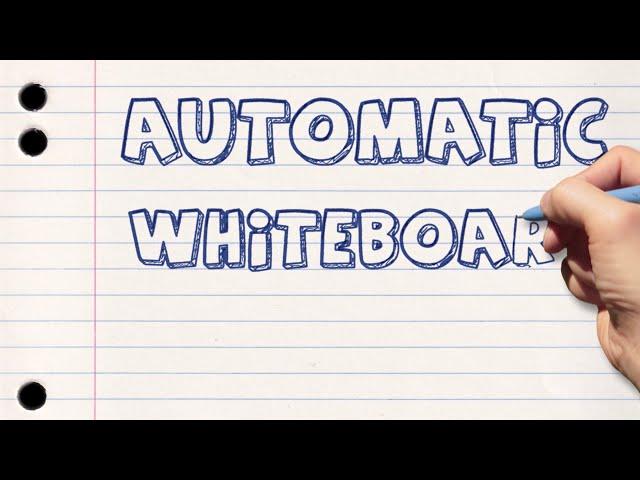 Automatic Whiteboard for After Effects