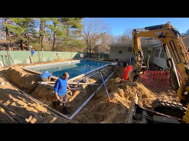 Excavating and Renovating a swimming pool…Working in the DUST...Pool Renovation Project