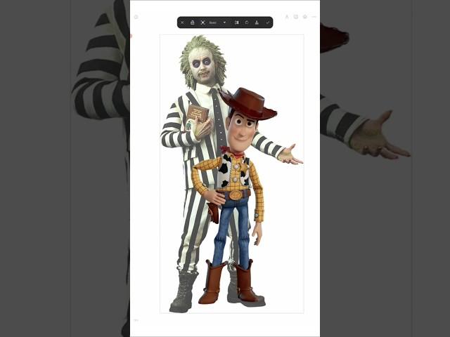 Woody as beetlejuice #beetlejuice #halloween2024 #beetlejuicemakeup #beetlejuice2