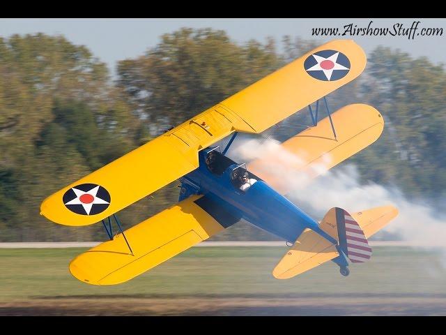 MASTERFUL Stearman Aerobatics - John Mohr - Gathering of Mustangs and Legends 2007