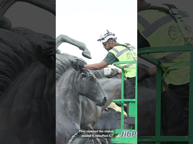 Restoration of the Mustangs Statue: Texas Science & Natural History Museum