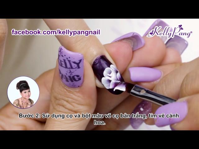 Học vẽ móng - Vẽ cọ bản Nét đẹp hoàng gia | KellyPang Nail