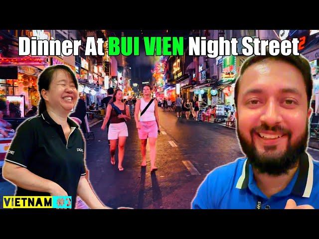BUI VIEN Night Walking Street | Taj Mahal Pakistani Restaurant in Ho Chi Minh | Vietnam Vlog 2024