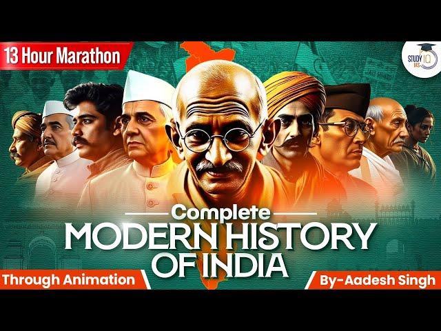 Indian Modern History Marathon for UPSC | Complete Coverage with Animation | UPSC CSE StudyIQ