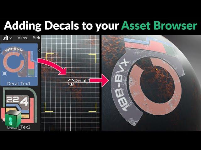 Blender Secrets -  Drag-and-drop Decals from the Asset Browser