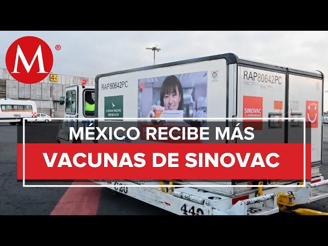 México recibe un millón de vacunas anticovid de Sinovac