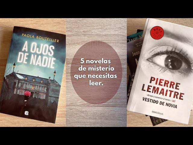 5 novelas de misterio muy top. #shorts #bookshorts #misterio #thriller