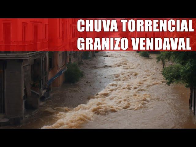 chuva torrencial granizo e vendavais nas próximas 24 horas