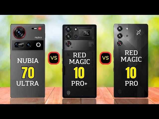 Nubia 70 Ultra vs Red Magic 10 Pro Plus vs Red Magic 10 Pro