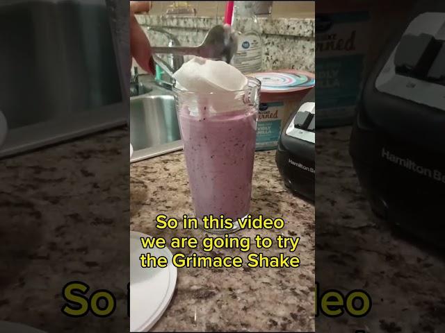 I Try The Grimace Shake! #shorts #grimace #grimaceshake #happybirthdaygrimace #mcdonalds #viral