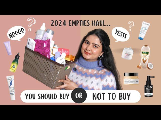 Product Empties of 2024 - Buy or Not to Buy ? Skincare, Haircare, Makeup & lot more ! Kashika