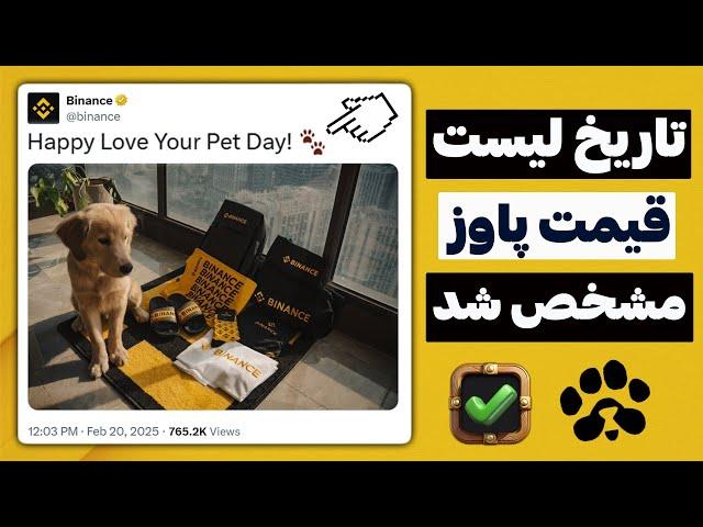 به صورت رسمی زمان لیست شدن و قیمت دقیق PAWS$ تایید شد