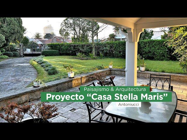 Proyecto "Casa Stella Maris". Paisajismo Diseño de jardín para una casa de estilo clásico.