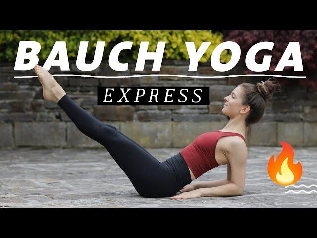 Bauch Yoga Express | 12 Minuten effektives Bauchtraining | Yoga x Pilates Core Workout 