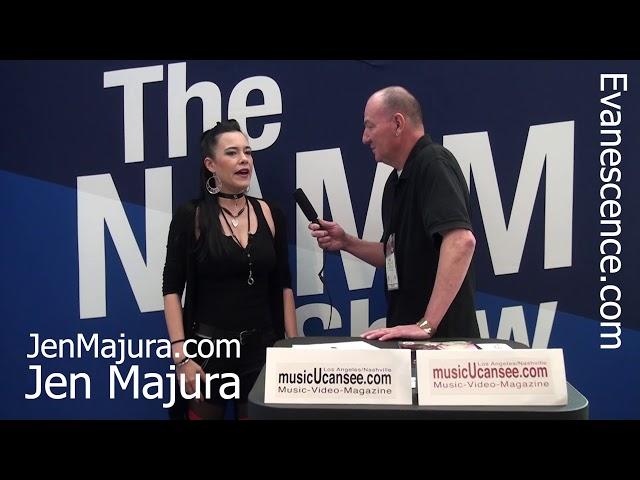 Jen Majura - Evanescence - #NAMMShow Interview - musicUcansee.com