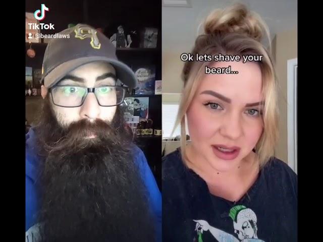 Beard Laws TikTok Reaction To Angry Woman Looking For Beards To Be Shaved #shorts