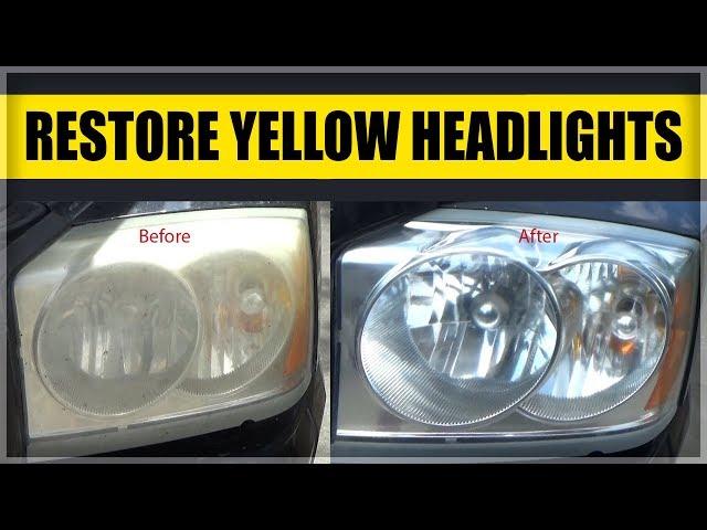 How to Fix Yellow, Scratched or Foggy Headlights