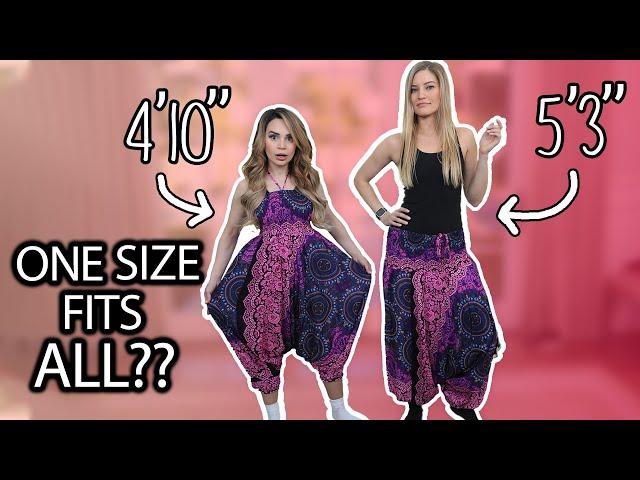 Women Try One Size Fits All Clothes