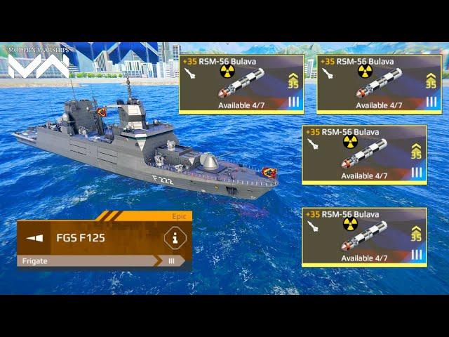 Modern Warships FGS F125 - With Full RSM 56 Bulava Nuclear Missile | Modern Warship