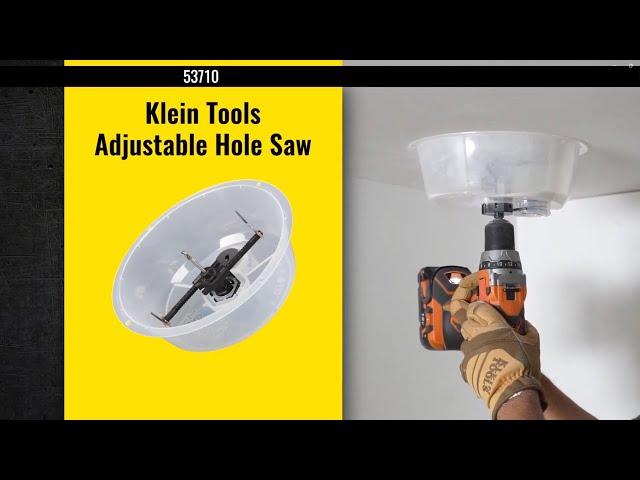 Klein Tools Adjustable Hole Saw With Auto Set Arms