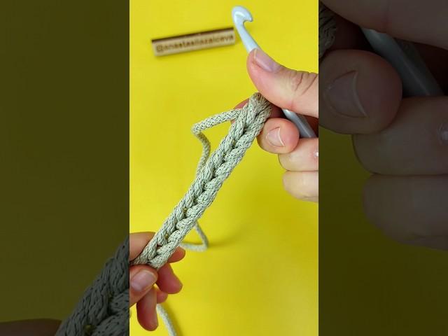 Куда бы применили такой шнур косичка - колосок связанный крючком?