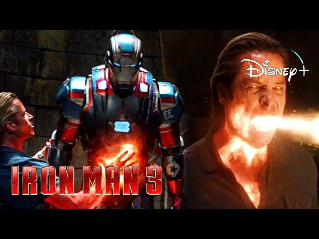 Iron-Man 3 | Rhodey Vs Aldrich Killian And Eric Savin Scene | Disney+ [2013]