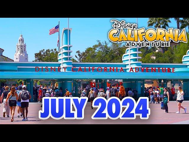 Disney California Adventure - July 2024 Walkthrough [4K POV]