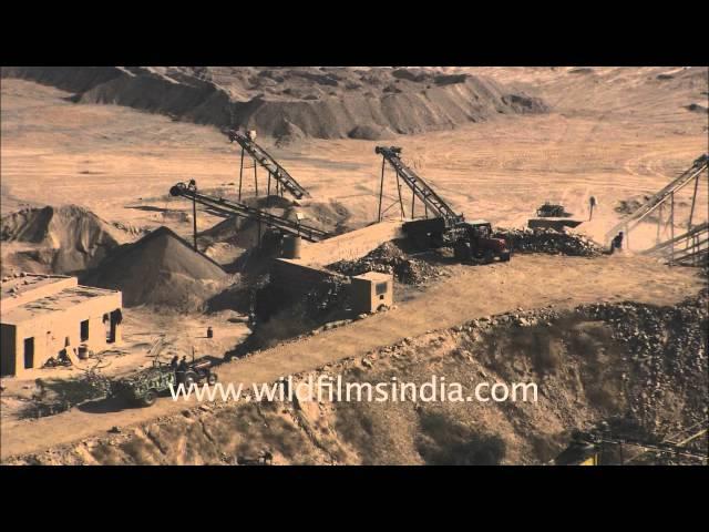 Sand mining and processing factory in Rajasthan : illegal?