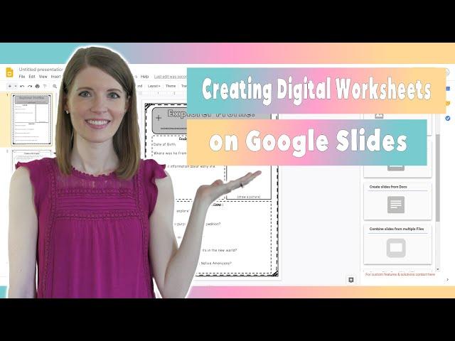 Creating Digital Worksheets on Google Slides