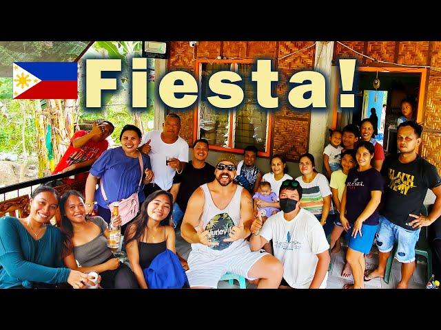 Filipino Family invites me to Fiesta! Real Province life in Bohol Philippines!